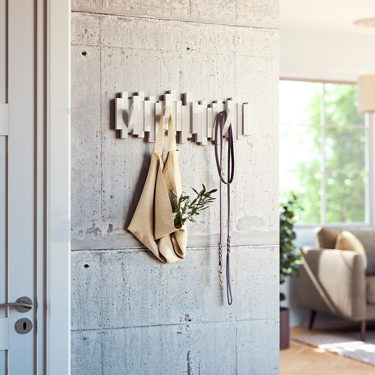 Perchero pared deals dormitorio